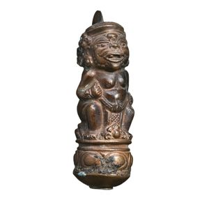 Bali, handle, copper modelled in the form of a Parekan figure,…