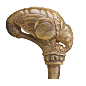 Bali, handle, light buffalo horn modelled in the form of a…