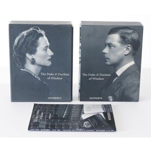 Two auction catalogues in clamshell casing from the Duke and…