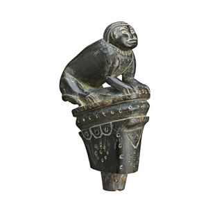 Bali, handle, buffalo horn modelled in the form of a…