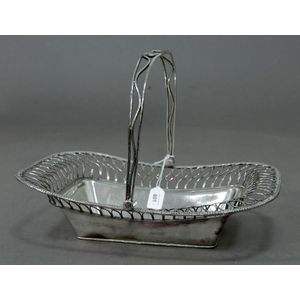 A Georgian Sheffield plate fruit basket with twisted wire…