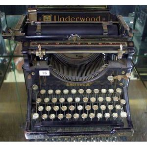 Vintage Underwood Typewriter - Standard Number Five - Writing ...