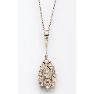 Art Deco necklaces and chains - price guide and values