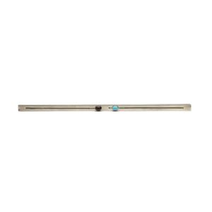 English Hallmarked Sterling Silver Jeweled Ruler with Retractable ...