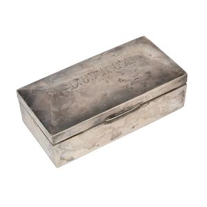 hermes cigarette case 1970's Hermes Cigarette Box with Belt Buckle Motif (France)