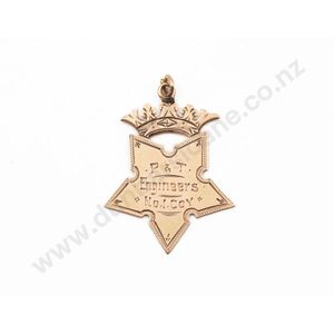 New Zealand 9ct P&T engineers No.1 Coy medallion reverse…
