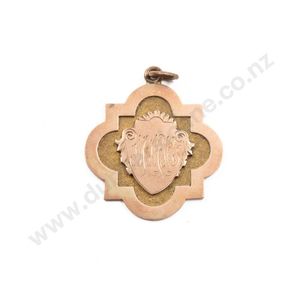 Dux medal Sedgebrook school 1911 manufactured in two-tone gold…