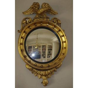 Georgian Gilt Eagle Rococo Convex Mirror (9 words) - Mirrors ...