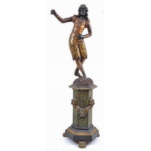 Antique 19th century Venetian carved wood or metal blackamoor ...