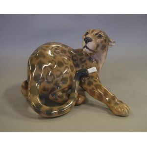 Copenhagen porcelain Lynx figurine, model #1020 - Royal Copenhagen ...