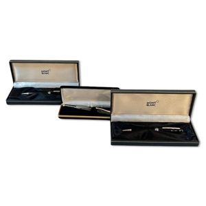 A pair of Mont Blanc pens & a cross pen. 2 x Meisterstuck&hellip;