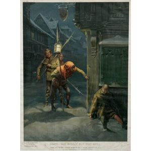 Original Pears print 'Dined - not Wisely but too well,' 1912.…