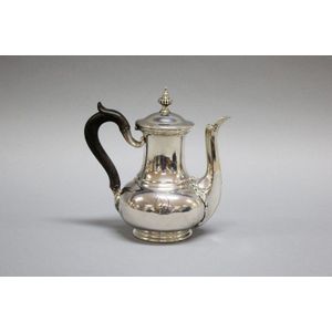 Antique Christofle bachelor's coffee pot, marked Christofle,…