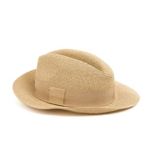 Hermes, a Boater hat, styled in beige paper straw with Tonal&hellip;