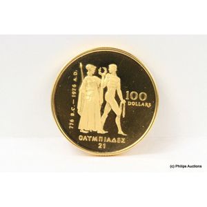 A limited Release gold Canadian Olympic proof coin, 22ct yellow…