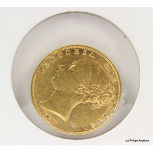 An Australian 1877 Sydney, mint gold sovereign, 22ct yellow…