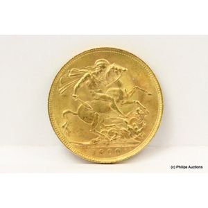 An Australian gold sovereign dated 1900, 22ct yellow gold, made…