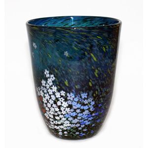 Peter Raos, Monet Collection, blown glass vase, finely detailed…