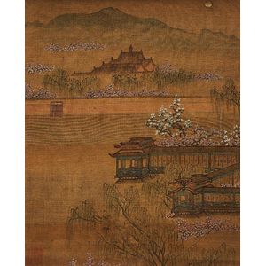 Chinese school landscape, Qing Dynasty (1644-1911) ink and&hellip;