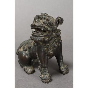 Qing Dynasty Bronze Kylin from Fretwell Collection - Bronze - Oriental