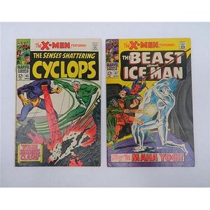 Comic, X-Men #45 June 1968, Marvel Cyclops Mutants Clash! & the…