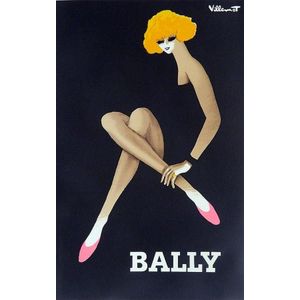 Original French advertising poster, Bally 'Blonde' or 'Pink…