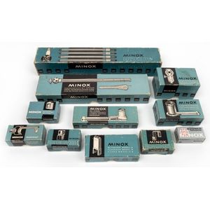 Minox: eleven accessories, all of them in maker's boxes - one&hellip;