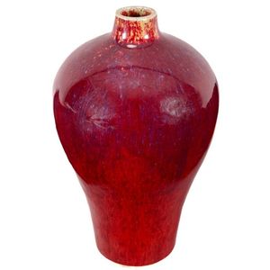 Good Chinese Qing Dynasty flambe vase, of meiping form, with&hellip;