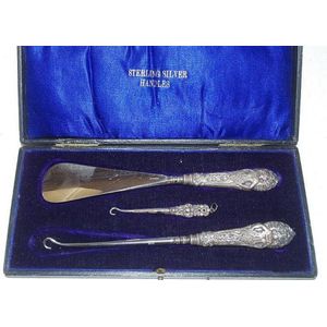 Vintage Shoe Horn & Button Hook Set - Sunrise Estate Services Ltd