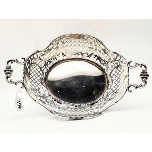 Antique sterling silver baskets - price guide and values