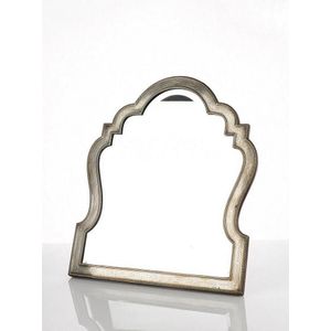 Silver table mirror, French with makers label 'A. Aucoc, 6 Rue…