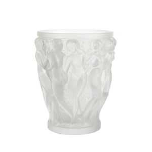 A Lalique 'Bacchantes' vase, designed 1927, post 1945, the… - French ...