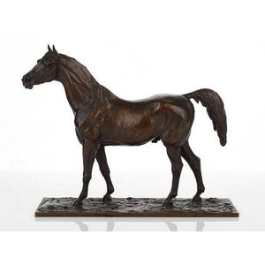Christophe Fratin (1801 - 1864) figure of a bronze horse signed…
