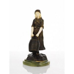 Dominique Alonzo (French) figure of young Farmer with water…