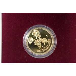 Australian 2002 UNC $100 gold coin 999/1000, 1/3 Troy oz