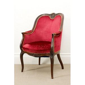 Louis XV (1715-1774): Rococo. These chairs have S and C curves with the  curved cabriole leg. They have l…