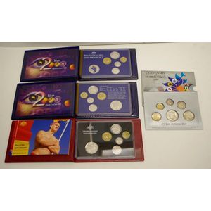 Four Australian proof / UNC coin year sets comprising of proof…