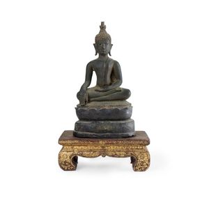 Oriental bronze Buddha statues 14th century and later price