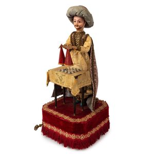 Automaton Turkish magician with French musical clockwork…