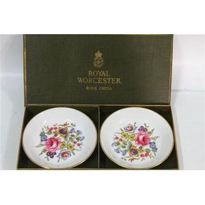 Royal Worcester Bone China Pin Dishes in Box (9cm) - Royal