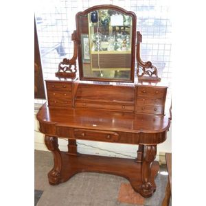 Mahogany dressing table with carved cabriole legs - Dressing Tables ...