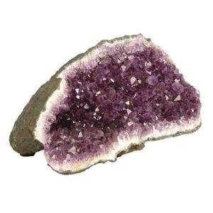 An impressive amethyst geode, the large portion of crystal…