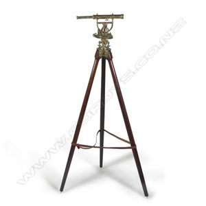 A 19th century brass theodolite by Watkins & hill, with…
