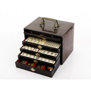 Mahjong set, comprising 144 tiles, a Collection of counters,…