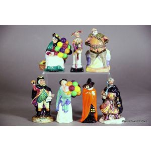 A complete series of Royal Doulton miniature character studies,…