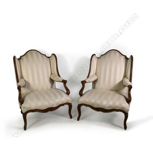 Pair of French Gilt Bergere Chairs (2) « The Hudson Merchantile