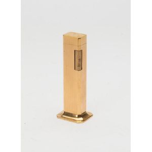 Dunhill 'Table boy' cigar lighter, gold plated, 20th century.…