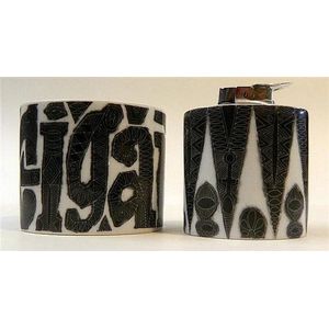 A Rosenthal Studio line cigarette lighter signed Bjorn Weinblad…