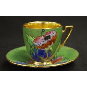 GORGEOUS Vintage Carlton Ware Demitasse Cup and Saucer, Rouge Royale - Ruby  Lane