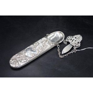 Edward VII sterling silver spectacles case Birmingham 1905,…